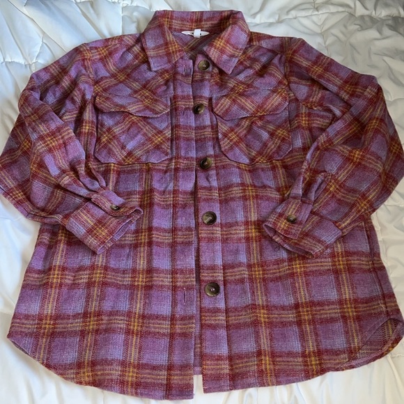 Steve Madden Brooklyn Shacket in Vintage Purple size small - Picture 5 of 7